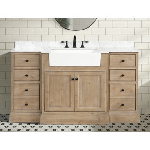 60 Inch Farmhouse Bathroom Vanities You'll Love | Wayfair